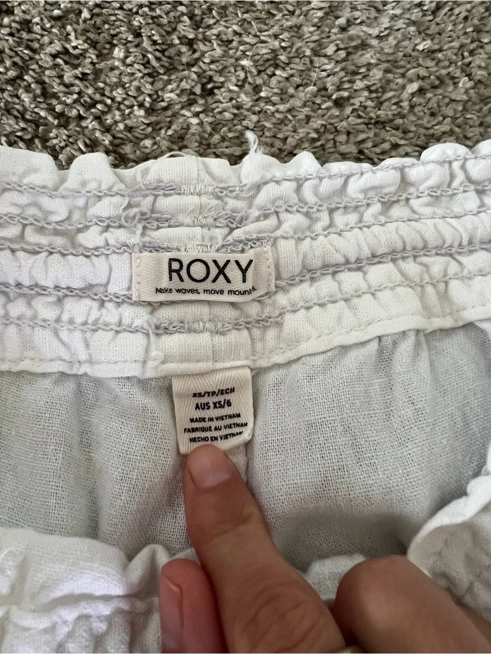 Roxy Drawstring Linen Pants - Picture 2 of 5